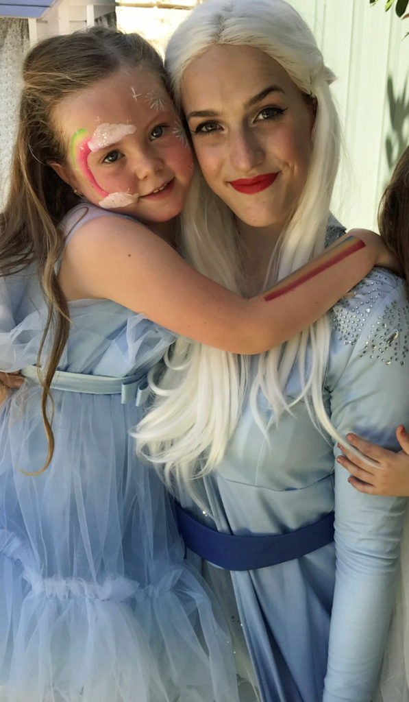 fairy with young girl for private party