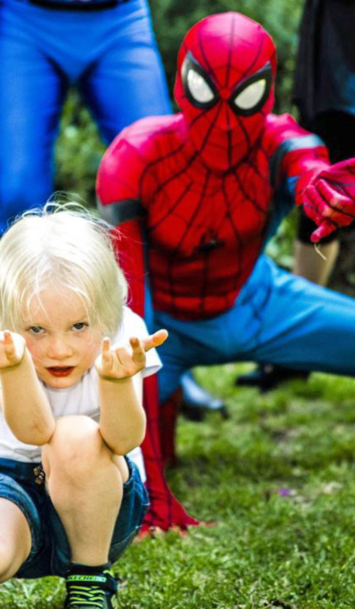 spiderman caricature for kids new england